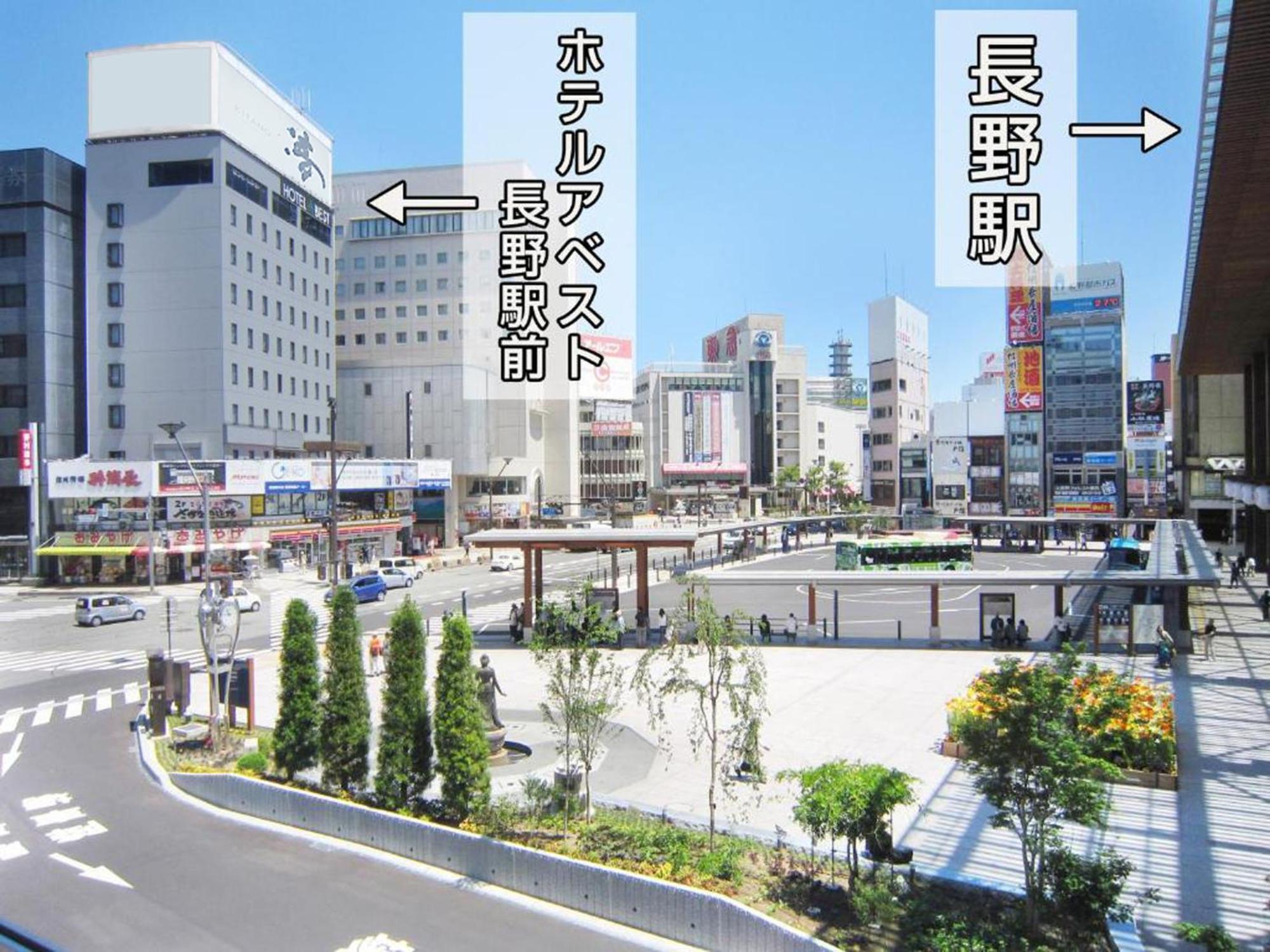 Hotel Abest Nagano Ekimae Bagian luar foto